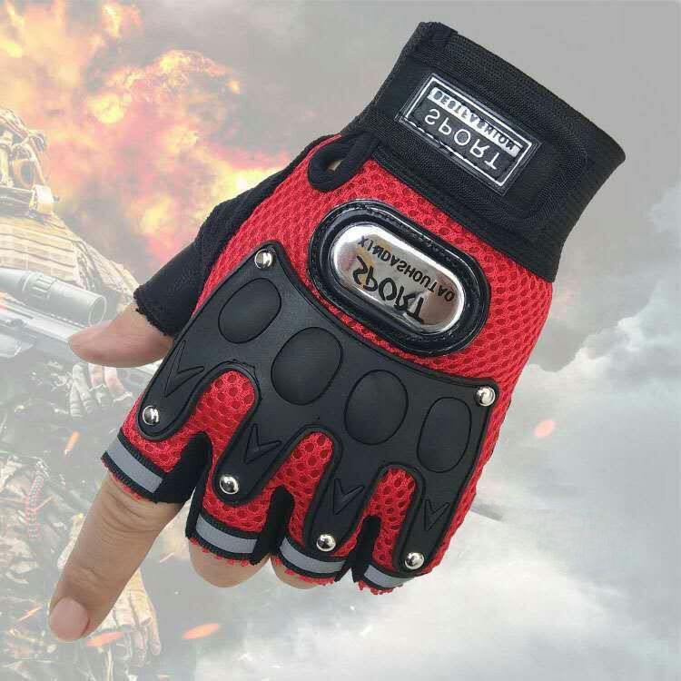 Atmungsaktive taktische Halbfingerhandschuhe für Herren, Motorradfahren, Offroad-Motorrad, Spezialkräfte, Kampf-Fitnesshandschuhe_voghion.com