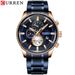Men's Waterproof Quartz Watch With Date Display, Round Dial, Alloy Strap, Business Casual Wristwatch For Everyday Wear_voghion.com