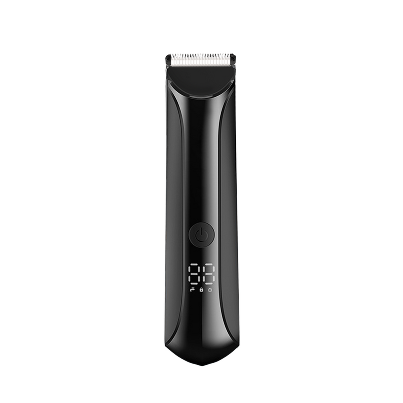 Goodsky Waterproof Ceramic Blade USB Rechargeable Cordless Trimmer Clipper Cutter Grommer Display for Body Beard Groin_voghion.com