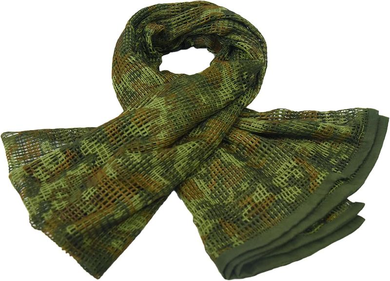 Bufandas tácticas HYOUT para el cuello, estilo camuflaje de bosque, estilo shemagh del desierto, para deportes al aire libre_voghion.com