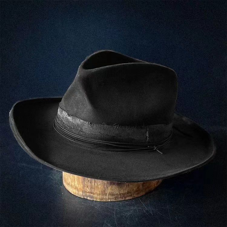 Cappello in feltro di pecora in pura lana in stile jazz autunnale e invernale di vendita calda_voghion.com