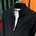 New autumn and winter high neck knitted cardigan men's original fashionable sweater lazy loose casual zipper knitted jacket_voghion.com