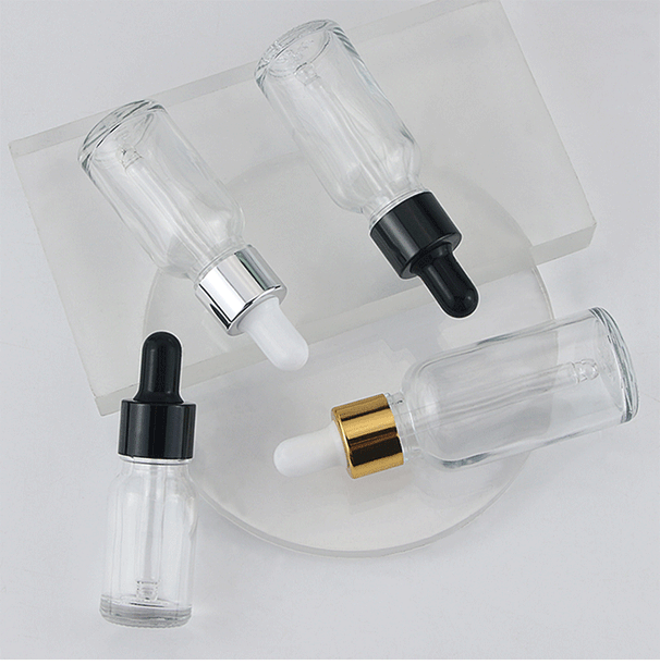 Hochwertige Tropfflasche aus Glas für Seren und ätherische Öle – elegantes Diamantschliff-Design (5 ml/10 ml, auslaufsicher, nachfüllbar, Silber- und Kristalloptionen)_voghion.com