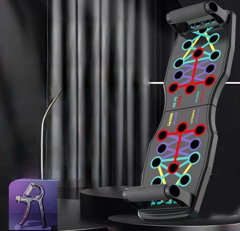 New Multi-functional Training Board Folding Support Frame Chest Muscle Trainer Push-up Auxiliary_voghion.com
