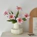 Vases Ins Oil Painting Tulip Artificial Flower Living Room Flower Decoration Furnishings High Grade Vase Ornaments_voghion.com