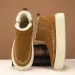 Men Boots Winter New Fashion Simple Style Designer Versatile Thick Sole Plush Cotton Shoes Warm Triple Black Khaki Free_voghion.com