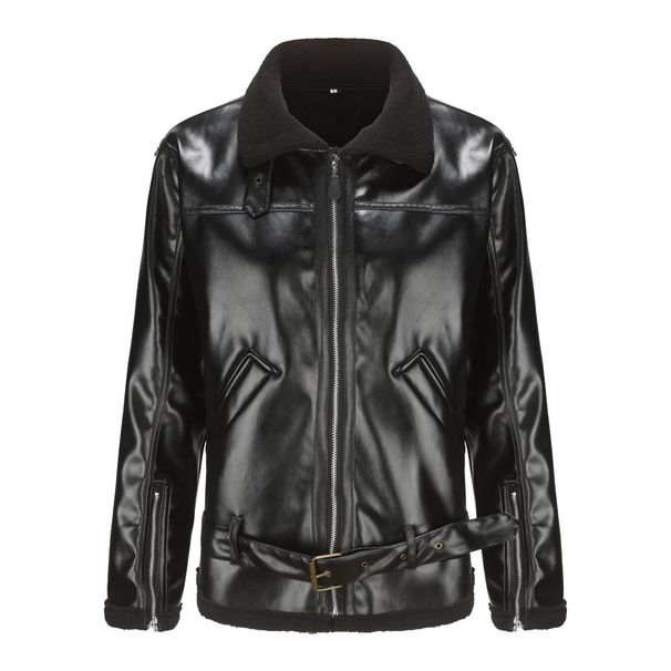 Giacca da uomo in pelliccia di montone spessa e pesante, a maniche lunghe, realizzata a mano in Svizzera_voghion.com