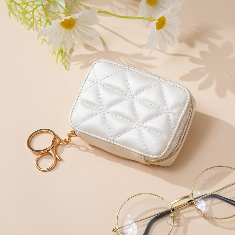 Borsa da donna a forma di busta rossa, 2024, nuova borsa da trucco portatile minimalista urbana con specchio_voghion.com