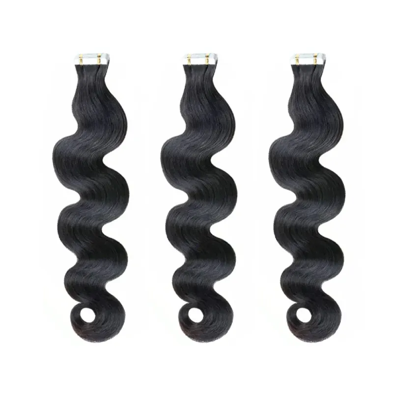 Body Wave Tape In Hair Extensions Human Hair 100% Remy Seamless Skin Weft Double Sided Invisible Tape Ins Hair For Women_voghion.com
