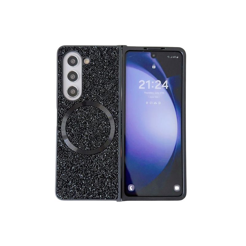 Samsung Galaxy Z Fold 3 4 5 6 luxus csillogós, ragyogó gyémántmágneses kristály telefontok_voghion.com
