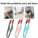 Soft Washable Pet Grooming Tools - Tear Stain Brush, Eye Excrement Comb With Handle, Tear Remover Comb For Cats And Dogs_voghion.com