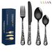 Skull Pattern Cutlery - Thickened Restaurant Tableware_voghion.com