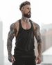Muscle Fitness Male Brother Sommer Sport Freizeit Elastisch Quick Dry Blank Light Plate No Splice Tank Top_voghion.com