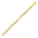 5.7mm 14k Two Tone Gold Pave Curb Bracelet_voghion.com