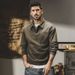 Handsome retro style long sleeved men's spring and autumn styles, new casual loose top, lapel sweatshirt for men_voghion.com