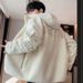 Men's Clothing Lambskin Jacket Autumn And Winter Style Granular Fleece Plus Fleece Cardigan Hooded Sweater Teenager Student Cotton Coat_voghion.com