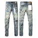 Herr högkvalitativa jeans Modedesign Distressed Ripped Bikers Dam Denim last för män Svarta byxor_voghion.com