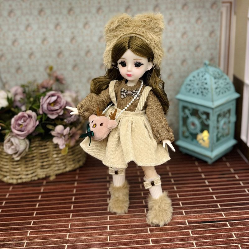 Hoogwaardige 30cm pop 6 punten BJD babykledingset meisjespop prinsespop speelgoed_voghion.com