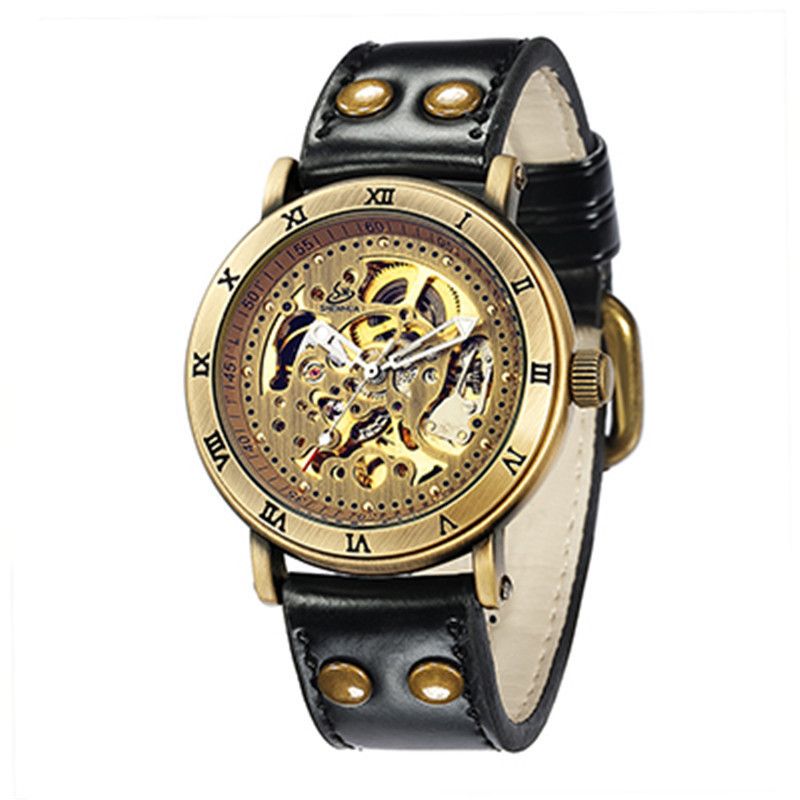 Shenhua Style Herrenmode Casual Hohlwerk Automatische Mechanische Uhr_voghion.com