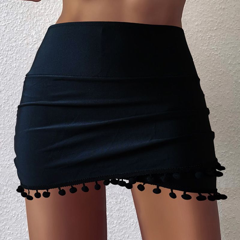 Maillot de bain jupe pour femme, style conservateur, tablier slim, couleur unie, style européen et américain_voghion.com