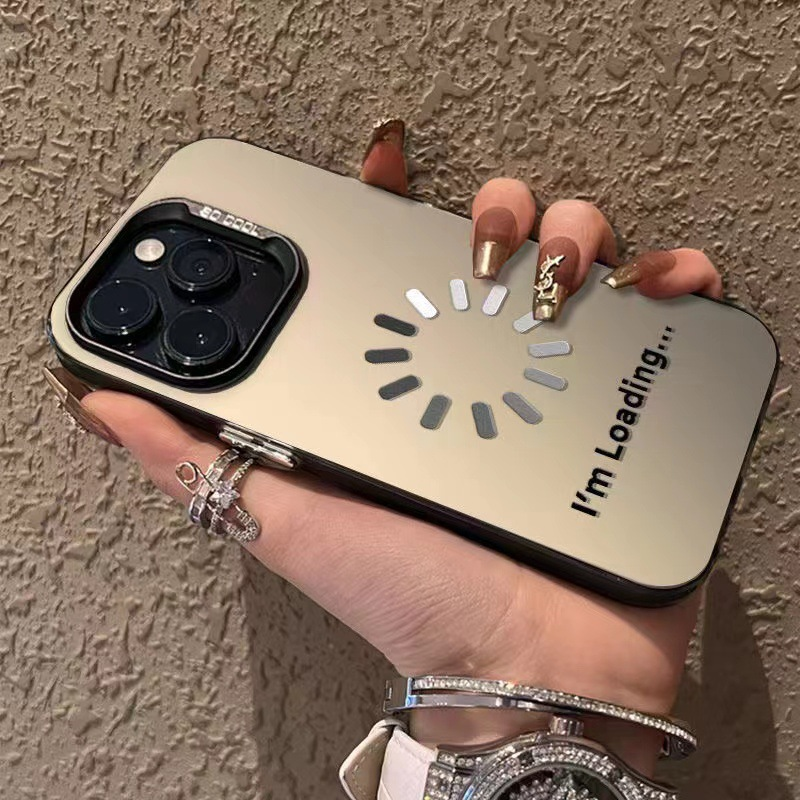 "Loading" Pattern Phone Case Suitable For Apple 15promax Phone Case IPhone 14pro Advanced 13 Matte 11/New_voghion.com