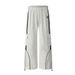 Retro Style Sweatpants For Men & Women - Loose Fit Drop Cuff Wide Leg Casual Pants With Geometric Patterns (Grey, Black)_voghion.com
