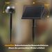 Glitzerlife Solarlampen Für Außen Solar Gartenleuchte 2ER - LED Solarleuchten Strahler Warmweiß IP65 Wasserdichte Gartenbeleuchtung Mit Erdspieß 2 Modi Für Gehweg_voghion.com