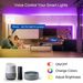 Striscia LED RGB USB 5V con sincronizzazione musicale WiFi e Bluetooth, striscia luminosa intelligente SMD 5050 per l'intrattenimento domestico, compatibile con il controllo vocale_voghion.com
