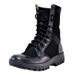 Summer Men Outdoor Side Zipper Breathable Mesh Ultra-light Shoes Hiking Work Security Combat Training Boots_voghion.com