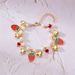 Ins Sweet Versatile High-end Feel Women Cherry Heart Strawberry Pearl Fruit Pendant Bracelet_voghion.com