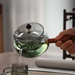 360 Rotating Teapot High Temperature Resistant Thickened New Glass Xiaoyao Tea Brewing Home Full Set_voghion.com
