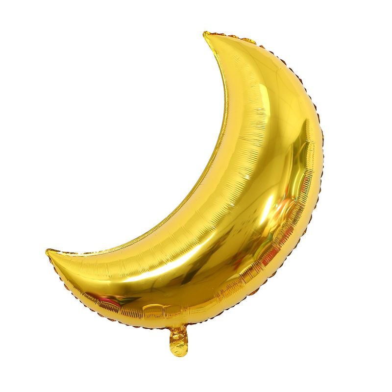 36 Inch Large Moon Foil Balloon For Baby's First Birthday Party Decorations - Red, Gold, Blue, Rose Pink, Silver, Pink, Purple_voghion.com