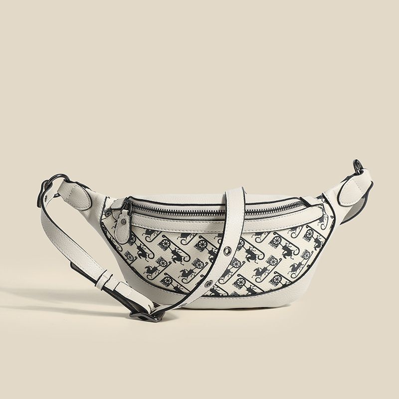 Knödel-Brusttasche im westlichen Stil, 2023 Frühling und Sommer, neue Taillentasche, modische Breitband-Einzelschulter-Messenger-Damentasche, kleine Tasche, trendig_voghion.com