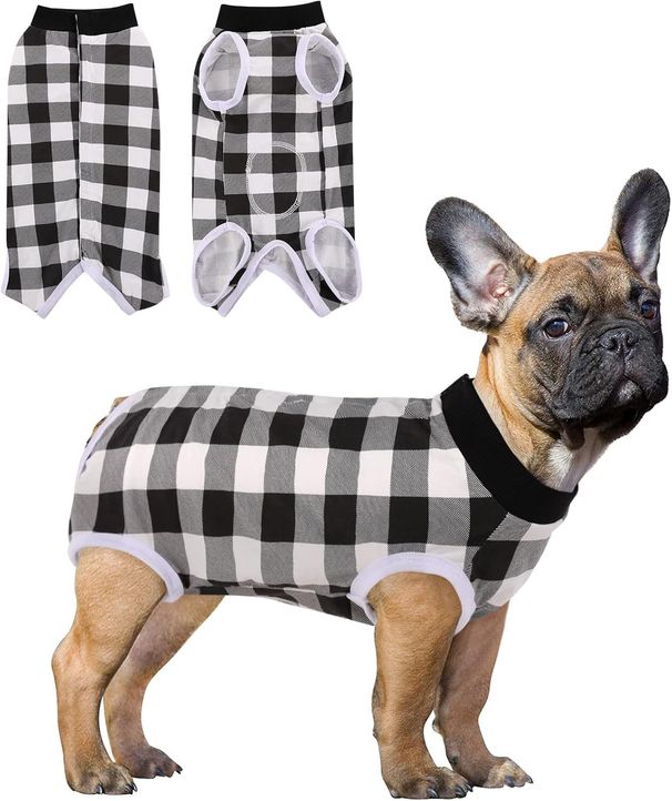 Suņu apģērbs, plāna vēdera aizsargveste, svītrains krekls pret saaukstēšanos, muguras poga, sieviešu suņu sterilizācijai un atšķiršanai no mātes._voghion.com