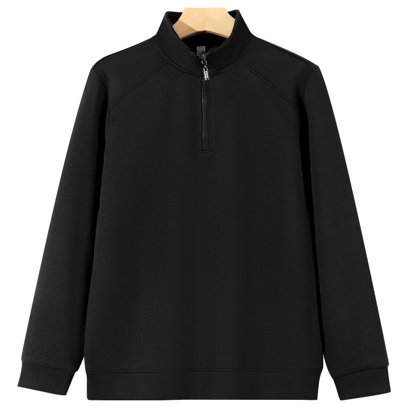 ​​Herren-Sweatshirt „Mamba“ aus Baumwolle mit halbem Reißverschluss, Pullover mit Stehkragen, lässiges Langarm-Oberteil für den Herbst, lockere Passform, Streetwear-Stil​​_voghion.com