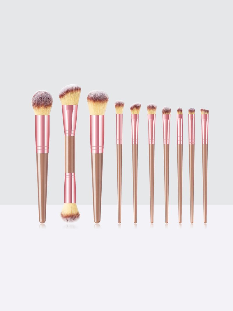 10 pcs makeup brushes, benzine gold, beauty tool set, brush set GUJHUI_voghion.com