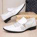 Euro Step Large Size Summer Small Perforated Leather For Young Men British Style Pointed Toe Fashion Trendy Men's Business Shoes_voghion.com