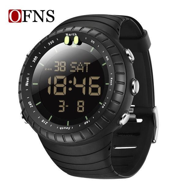 Large Digital Sports Watch With LED Backlight, Countdown Timer & Dual Time – 50m Waterproof For Active Lifestyles Countdown Watch_voghion.com