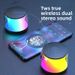 【Hohe Qualität】 Neuer Dual Wireless Bluetooth Bunte Lade Mini Tech-Savvy Auto Tragbarer Desktop-Lautsprecher_voghion.com