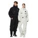 Tuta da neve unisex monopezzo per sci e snowboard: abbigliamento invernale impermeabile, antivento e con isolamento termico per uomo e donna._voghion.com