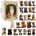 Neu eingetroffen: Der perfekte Adventskalender mit Überraschungsbox für Katzenliebhaber, Weihnachtsbaumschmuck, Acryl-Ornamente_voghion.com