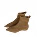 Trendy Brand 2025 Autumn Winter New Simple Suede Sock Flat Heel Slim Elegant Pointed Toe Short Boots For Women_voghion.com