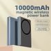 Music Festival Four-Cell Battery Indicator Powerbank 10000 Mah Wireless Magnetic Type-C Fast Charging Power Bank Aluminum Alloy Custom_voghion.com