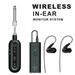Sistema di monitoraggio auricolare mono wireless per accompagnamento musicale sul palco, voce dell'ospite, ritorno in tempo reale, UHF_voghion.com