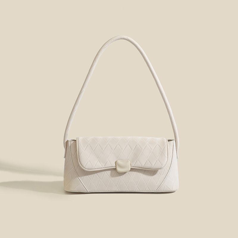 Single Shoulder Stick with Advanced and Versatile Solid Color Handbag, 2024 Autumn/Winter New Women's Bag, Unique Design_voghion.com