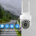 1.5" WiFi PTZ Security Camera - 1080P Full Color Night Vision, IP66 Waterproof, Remote Mobile Monitoring_voghion.com