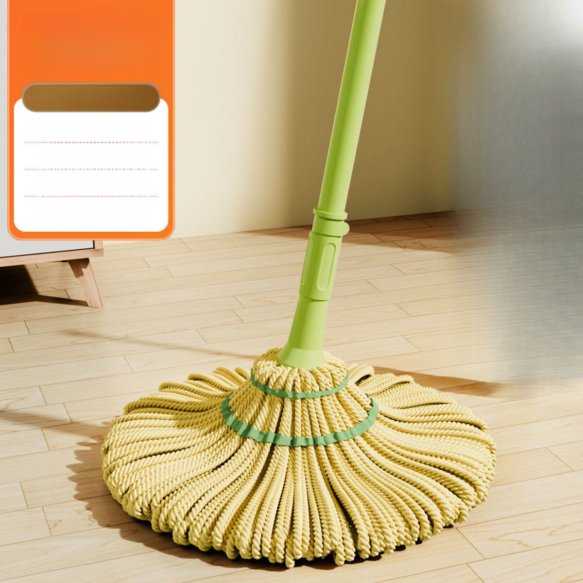 2024 Neues Haushaltsmodell One-Sweep Clean Freihändiger, selbstauswringender, rotierender, fauler, automatischer Dehydrations-Bodenwischer_voghion.com