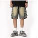 Herrkläder Jeansshorts Personlighet Snodd Lösa Casual Lösa Stora Storlekar Vida Benbyxor_voghion.com