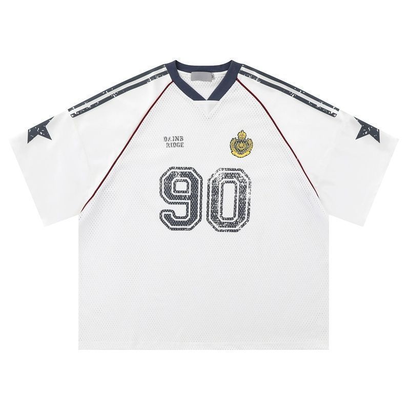 American Street T-shirt For Men And Women 2025 Summer Football Jersey Short Sleeved Oversized_voghion.com