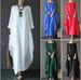2023 Spring New Loose Cotton Hemp Long Dress_voghion.com